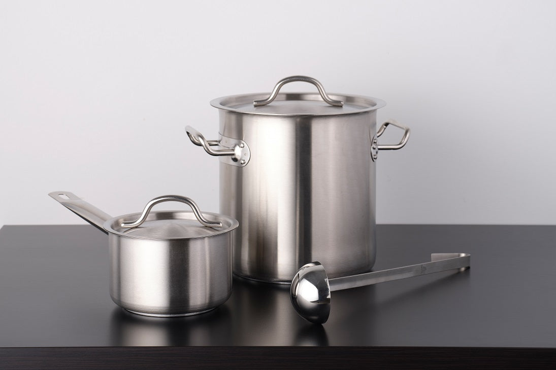 FORCE SAUCEPAN w/LID 120x75mm SS TRI-PLY 800ml - Hospitality Connect