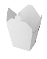 Pakmax White 32oz Food Pails - FP-32W 400