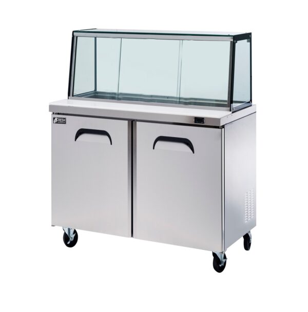Fresh Glass Canopy Noodle Bar Megatop 1533mm Wide 441L FSU-60-GC - Hospitality Connect