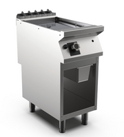 Mareno M1 90 Series 400mm wide chrome Gas frytop on open stand - Hospitality Connect
