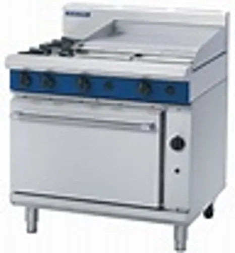 Blue Seal Evolution 900mm Gas Range Static Oven G506B. - Hospitality Connect