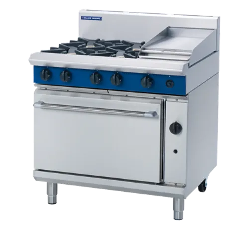 Blue Seal Evolution 900mm Gas Range Static Oven G506C. - Hospitality Connect