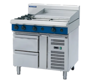 Blue Seal Evolution 900mm Gas Cooktop – Refrigerated Base G516B-RB. - Hospitality Connect