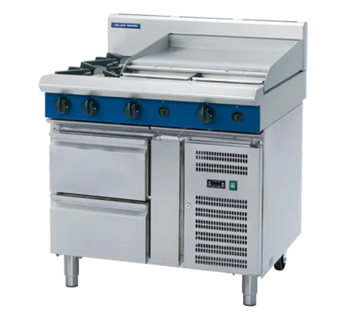 Blue Seal Evolution 900mm Gas Cooktop – Refrigerated Base G516B-RB. - Hospitality Connect