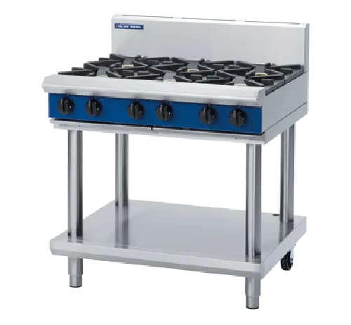 Blue Seal Evolution 900mm Gas Cooktop – Leg Stand G516D-LS. - Hospitality Connect