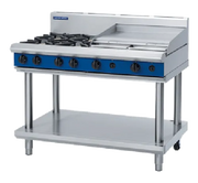 Blue Seal Evolution 1200mm Gas Cooktop – Leg Stand G518B-LS. - Hospitality Connect