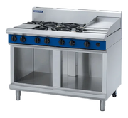 Blue Seal Evolution 1200mm Gas Cooktop – Cabinet Base G518C-CB. - Hospitality Connect