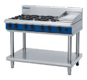 Blue Seal Evolution 1200mm Gas Cooktop – Leg Stand G518C-LS. - Hospitality Connect