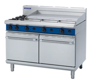 Blue Seal Evolution 1200mm Gas Range Double Static Oven G528A. - Hospitality Connect