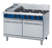 Blue Seal Evolution 1200mm Gas Range Double Static Oven G528C. - Hospitality Connect