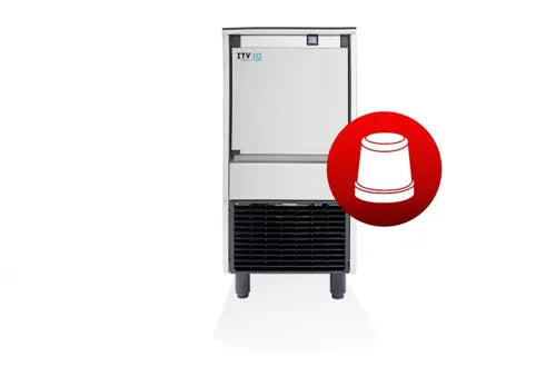 Skope Ice Machine Underbench Ice Cuber, 33kg Output With Drain Pump - Hospitality Connect