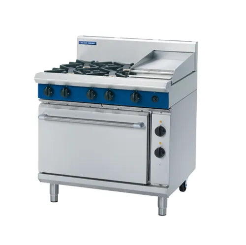 Blue Seal Evolution 900mm Gas Range Electric Static Oven GE506C. - Hospitality Connect