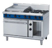 Blue Seal Evolution 1200mm Gas Range Electric Convection Oven GE58B. - Hospitality Connect