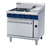 Blue Seal Evolution 900mm Gas Range Electric Convection Oven GE56C. - Hospitality Connect