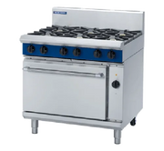 Blue Seal Evolution 900mm Gas Range Electric Convection Oven GE56D. - Hospitality Connect