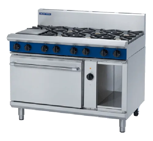 Blue Seal Evolution 1200mm Gas Range Double Static Oven G528D. - Hospitality Connect