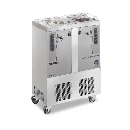 Nemox DOUBLE FREESTANDING ICE CREAM MACHINE - 5 + 5K TWIN CREA I-GREEN. - Hospitality Connect