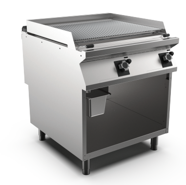 Mareno M1 90 Series 800mm wide Gas lava grill with cast iron grid on stand Nat G - Hospitality Connect