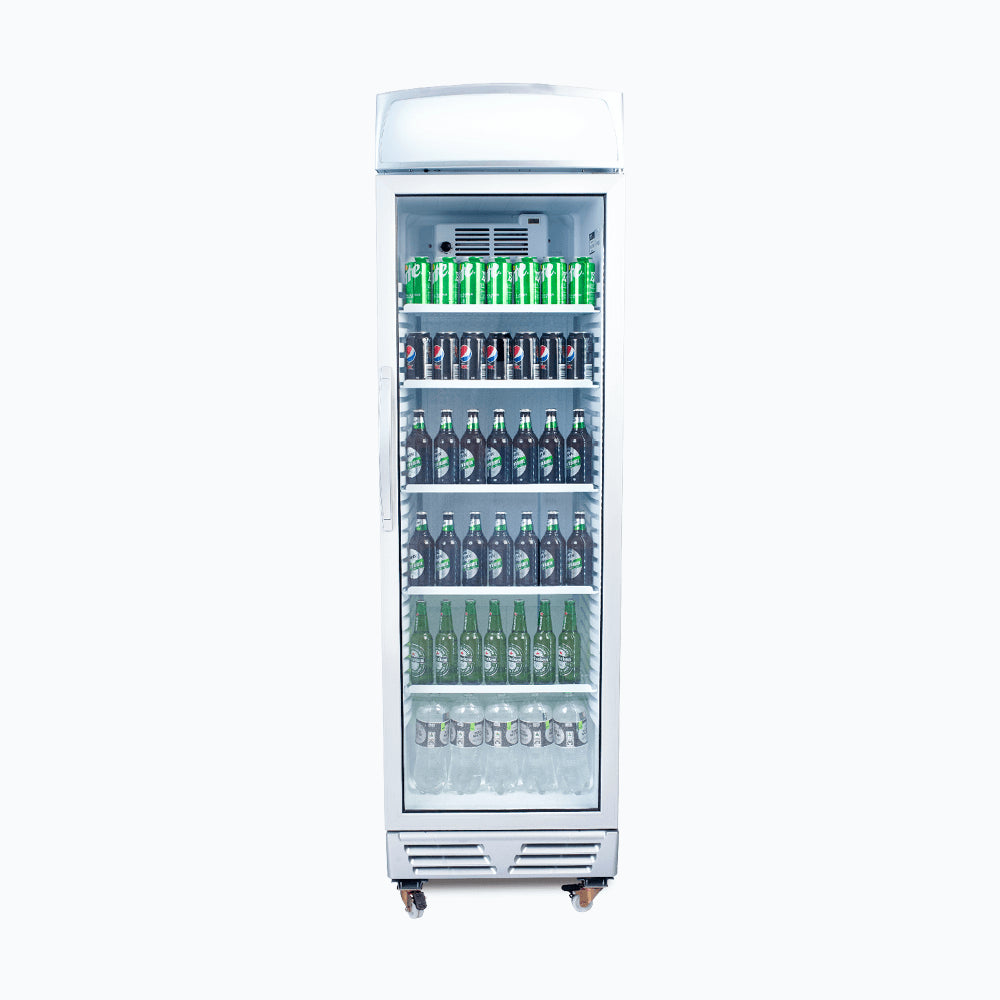 Bromic Upright Display Fridge - 372L - 1 Door - Flat Glass - Lightbox GM0374L-NR - Hospitality Connect