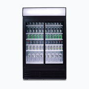 Bromic Upright Display Fridge - 945L - 2 Doors - Sliding - Flat Glass - Lightbox GM0980LS-NR - Hospitality Connect