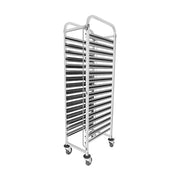 CHEF INOX GN TROLLEY FITS 16x1/1 TRAYS S/S 380x550x1735mm - Hospitality Connect
