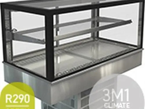 Cossiga Glass On Glass GOG Tower Solid Front Refrigerated 1200mm GOGRF12 - Hospitality Connect