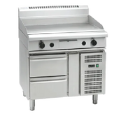 Waldorf 800 Series GPL8900G-RB - 900mm Gas Griddle Low Back Version – Refrigerated Base - Hospitality Connect