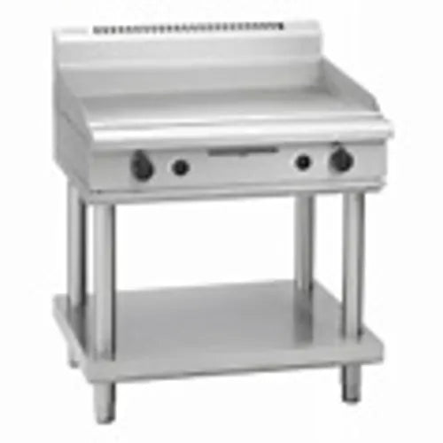 Waldorf 800 Series GPL8900G-LS - 900mm Gas Griddle Low Back Version – Leg Stand - Hospitality Connect