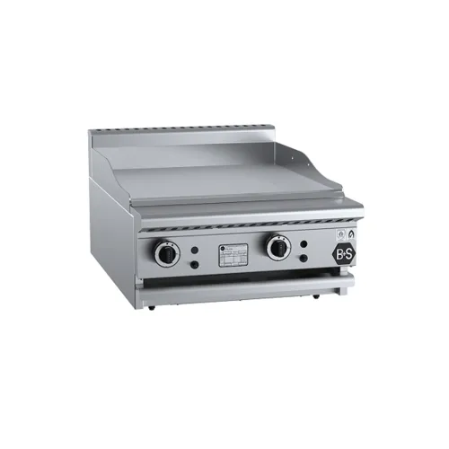 B&S Black Grill Plate 600mm Bench Mounted GRP-6BM. - Hospitality Connect