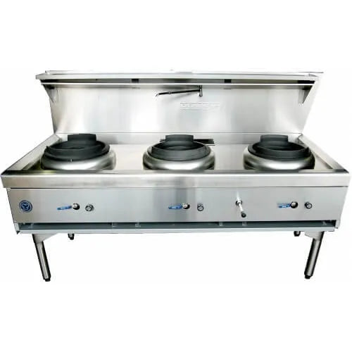Goldstein Gas WOKS Air Cooled Gas Wok Triple Burner CWA3 - Hospitality Connect