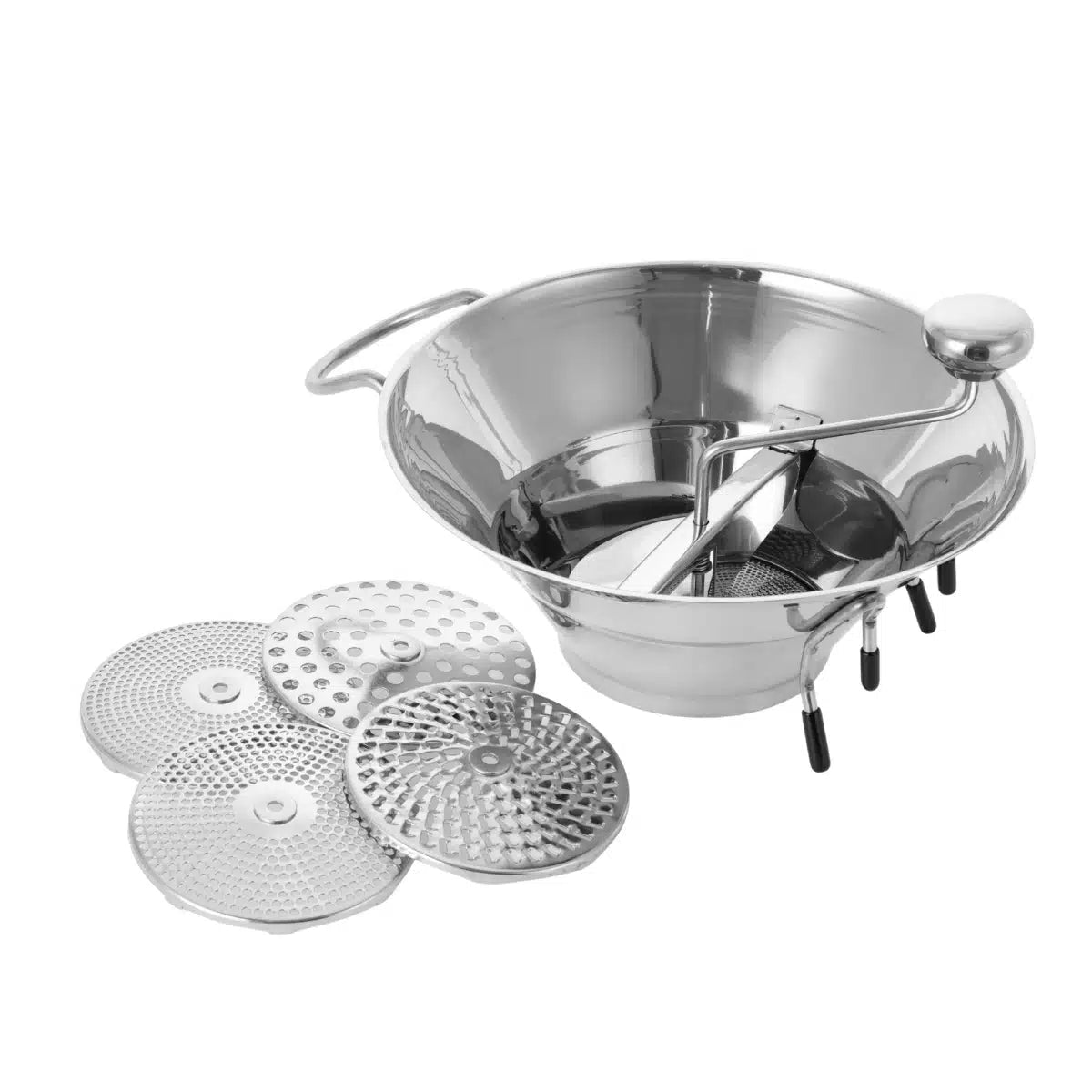KH HANDS ON FOOD MILL S/STEEL 30CM DIA W/ 5 BLADES