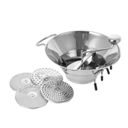 KH HANDS ON FOOD MILL S/STEEL 30CM DIA W/ 5 BLADES