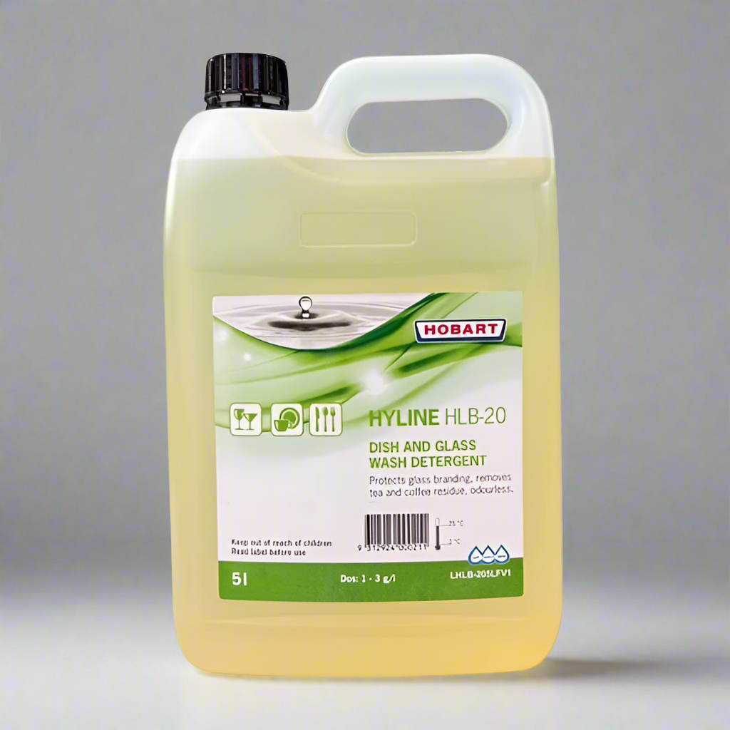 Hobart HYLINE Universal Detergent - med to hard water - chlorine free 5L HLB-205L - Hospitality Connect