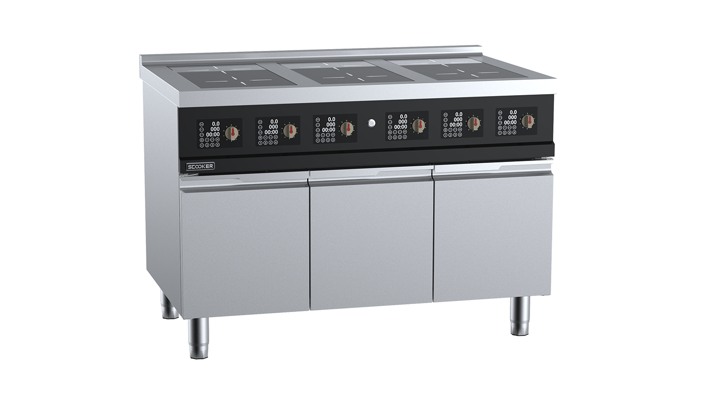 Scooker Induction Full Length Glass Six-Zone Boiling Top  HLBZ6N-C21