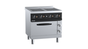 Scooker Induction Full Length Glass Four-Zone Boiling Top With Oven  HLBZJ4N-C19