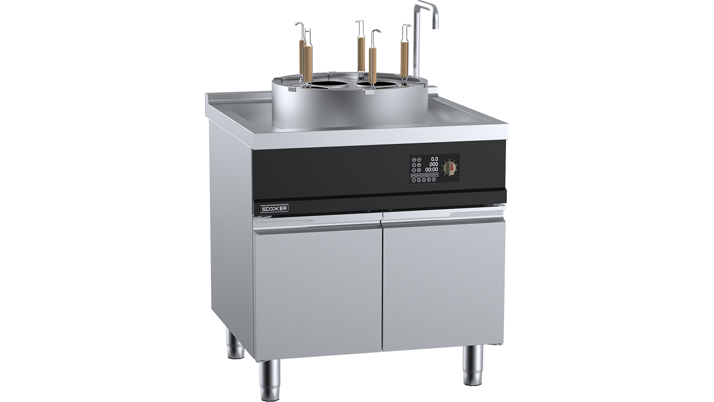 Scooker HLZMDN5G-C10 Induction Pan Noodle Cooker 5 Baskets