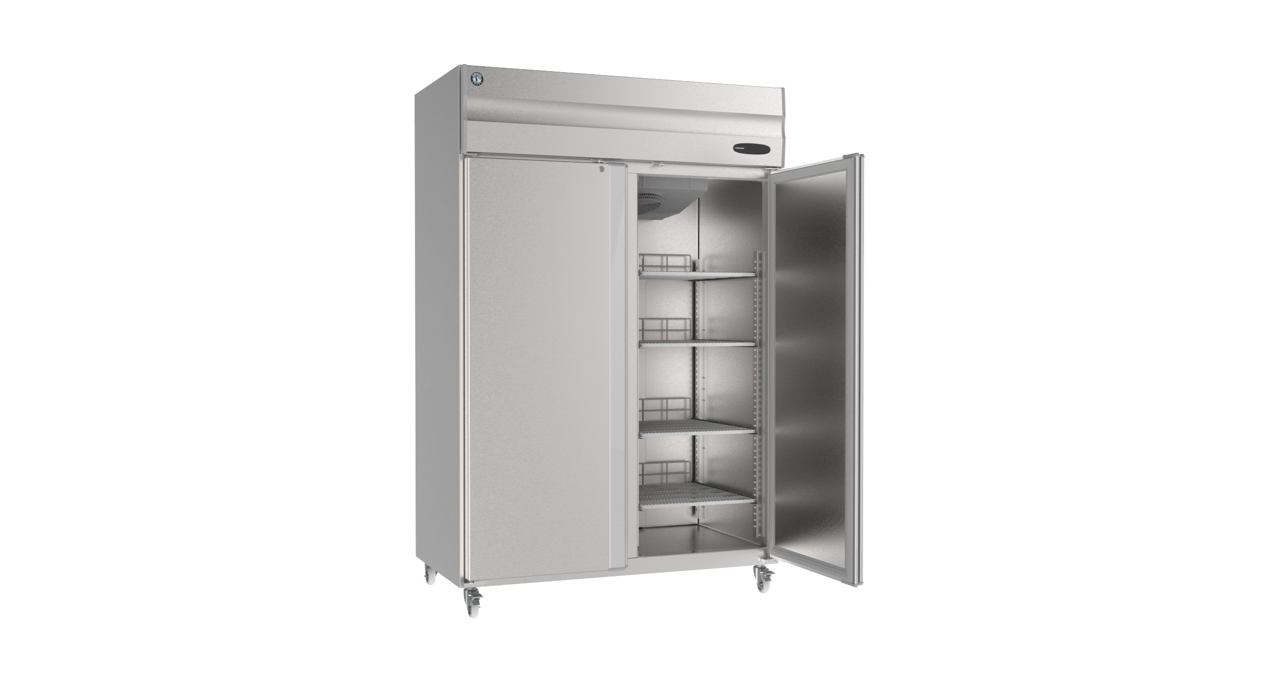 Hoshizaki HF-147-GN 1365L 2 Door Upright Gastronorm Freezer