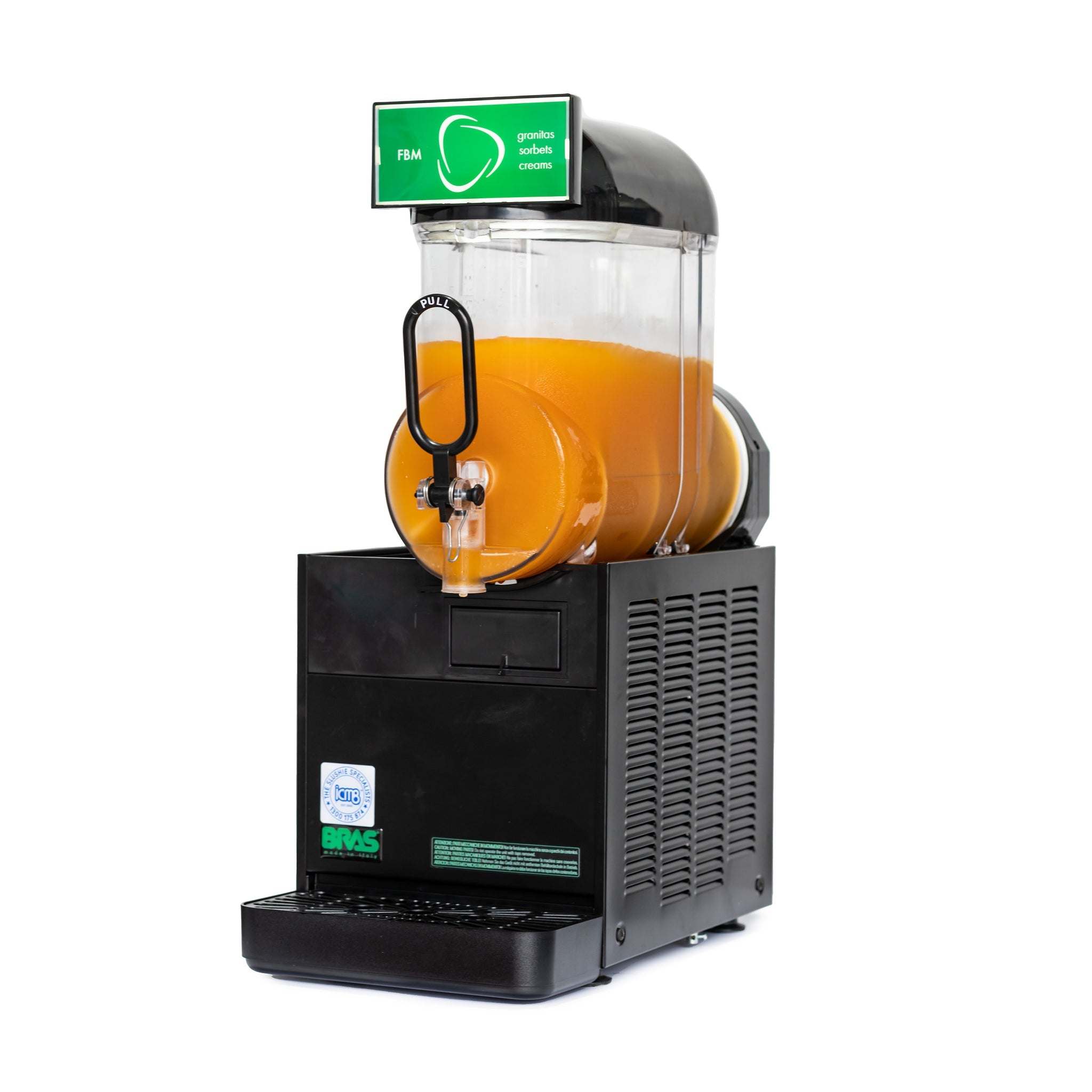 BRAS FBM1 Black Slushie Machine – 10L Commercial Frozen Beverage Machine