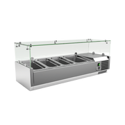 Exquisite ICT1200 Counter Top Food Preparation Refrigerators 1200mm Width - 3 x GN1/3 + 1 x GN1/2 (Excluding Pans) - Hospitality Connect