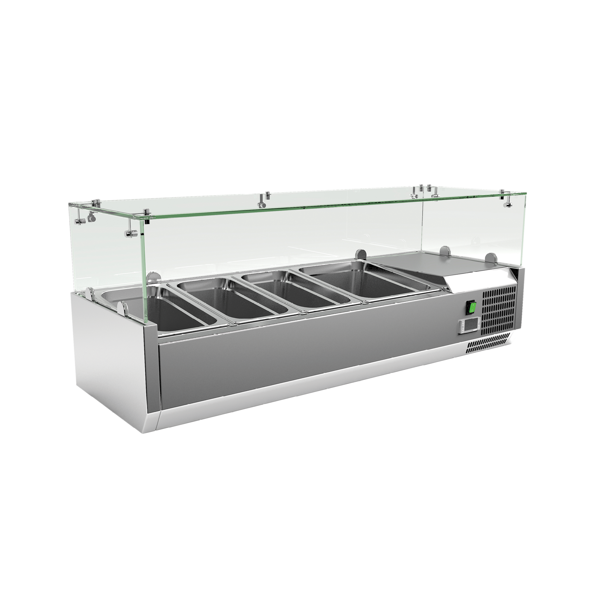 Exquisite ICT1200 Counter Top Food Preparation Refrigerators 1200mm Width - 3 x GN1/3 + 1 x GN1/2 (Excluding Pans) - Hospitality Connect