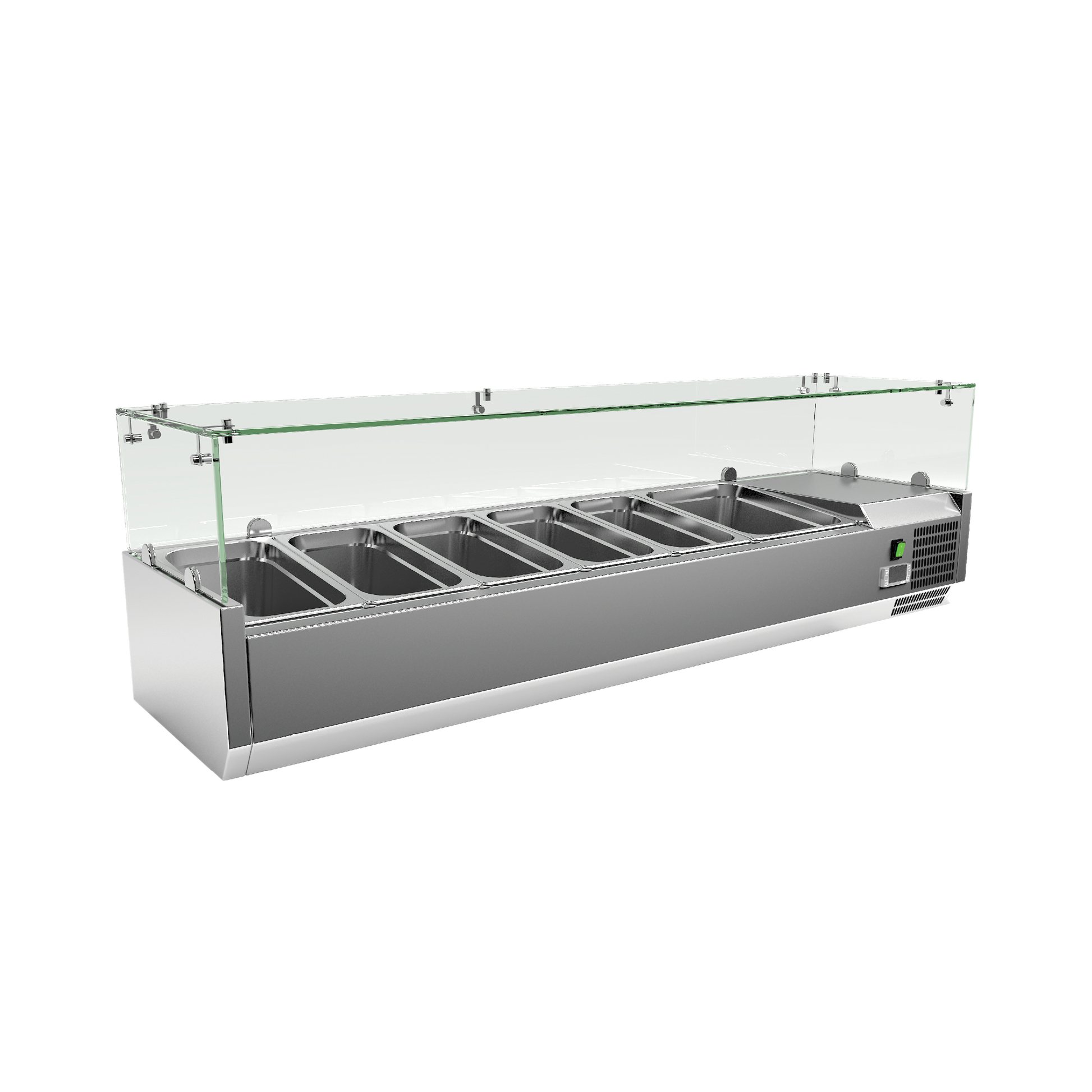 Exquisite ICT1500 Counter Top Food Preparation Refrigerators 1500mm Width - 5 x GN1/3 + 1 x GN1/2 (Excluding Pans) - Hospitality Connect