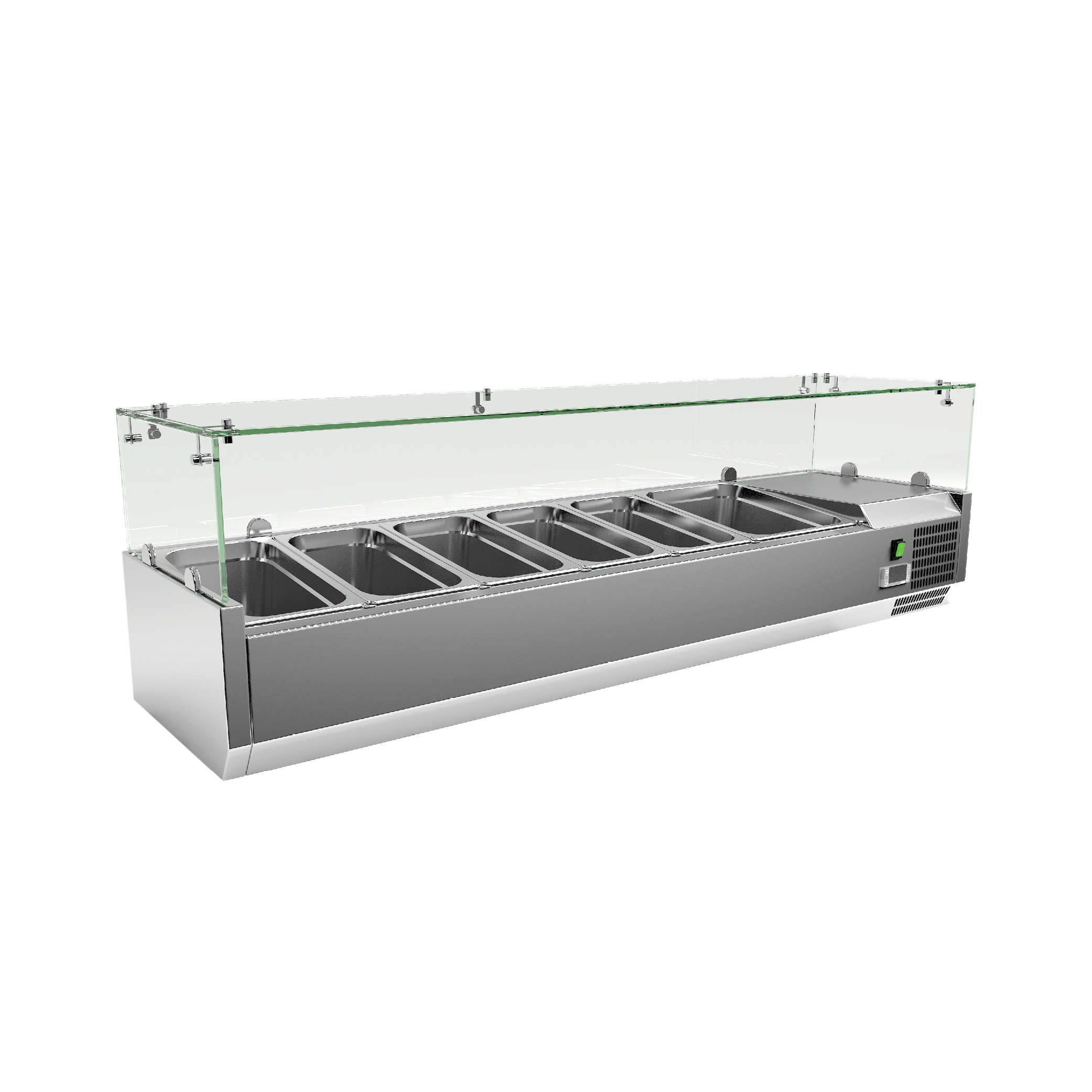 Exquisite ICT1500 Counter Top Food Preparation Refrigerators 1500mm Width - 5 x GN1/3 + 1 x GN1/2 (Excluding Pans) - Hospitality Connect