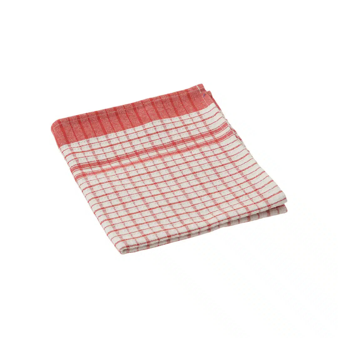 MEGA-CHEF ® CHEQ SUPA SOAK 460 X 760mm RED 100% COTTON