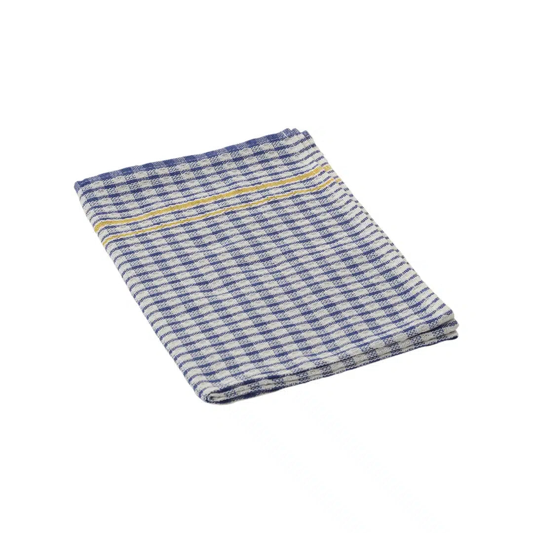 MEGA-CHEF ® CHEQ 500 X 700MM BLUE BLENDED COTTON