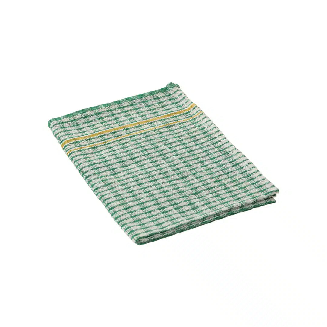 MEGA-CHEF ® CHEQ 500 X 700MM GREEN BLENDED COTTON