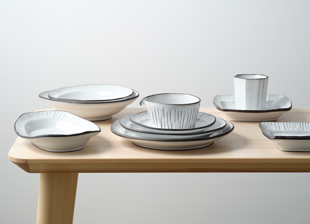 TABLEKRAFT LINEA ORGANICS SERVICE BOWL w/SPOUT 100x60mm WHI Box of 4 - Hospitality Connect