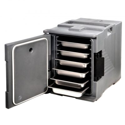 KH CLASSIK CHEF INSULATED PAN CARRIER FRONT LOAD 680 x 477 x 620mm GREY PE / PU - Hospitality Connect