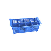 JIWINS CUTLERY BASKET 8-COMP w/HDL BLUE PP 427x208x151mm - Hospitality Connect