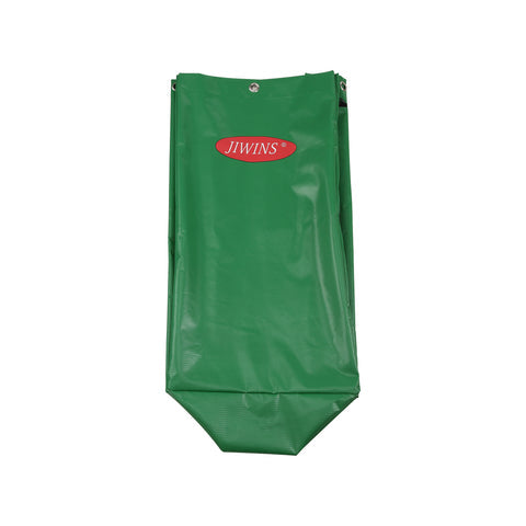 Green JIWINS high-capacity vinyl bag measuring 278x850mm with 113.56L capacity, used for durable storage and transport.