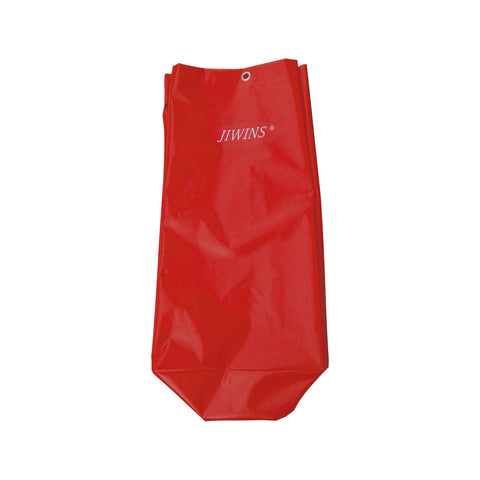Red JIWINS high-capacity vinyl bag measuring 278x850mm with 113.56 liters capacity, designed for durable storage and transport.
